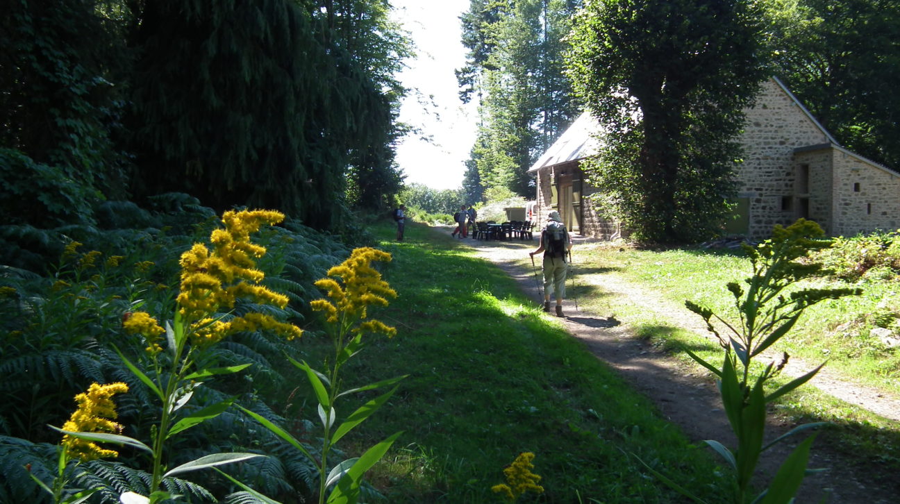 arrivée au gîte des Grands Bois